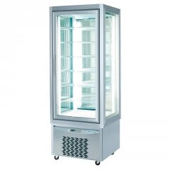 VITRINE 4 GLAZEN ZIJDEN, 280 L