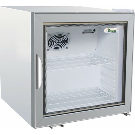 BEGLAASDE WITTE MINIBAR KOELER, 50 L