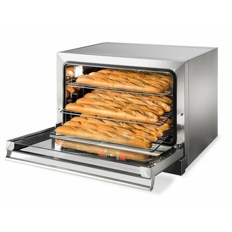 WATEC96RG ELECTRISCHE CONVECTIEOVEN MET GRILL - 3 X EN 600 X 400 - MECANISCHE BEDIENING