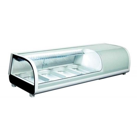 SUSHI VITRINE 4 x GN 1/3, L 1177 MM