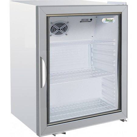 BEGLAASDE WITTE MINIBAR KOELER, 100 L