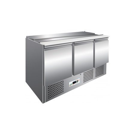 FRIGO SALADETTE 3 DEUREN MET RVS DEKSEL