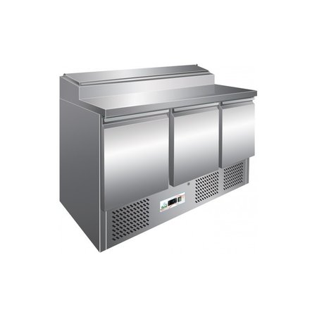 FRIGO SALADETTE 3 DEUREN MET STRUCTUUR 8 X GN 1/6